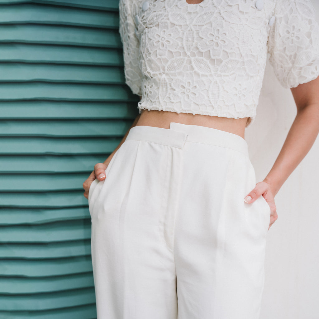 Linen pants - White (Pre order)